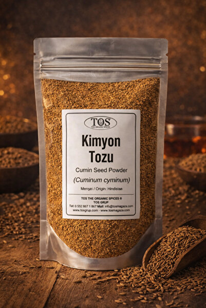 TOS The Organic Spices Kimyon Tohumu Tozu 50 gr (1. KALİTE) Cuminum Cyminum /...