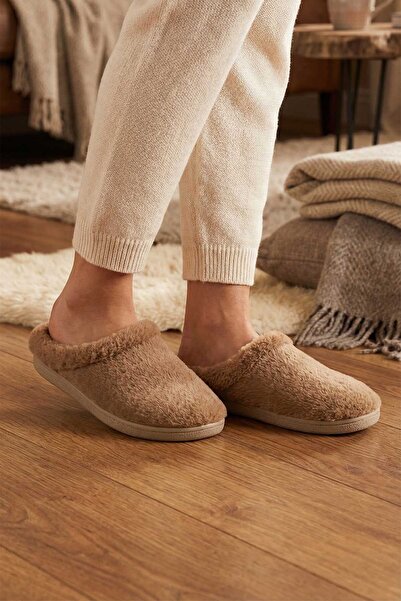 GEZER Дамски зимни домашни чехли с удобна гондола с подметка