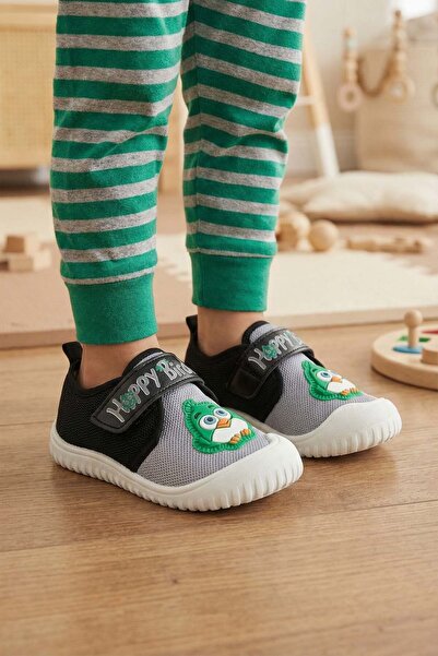 GEZER Summer Boy's Linen Happy Bird Velcro Adjustable Shoes