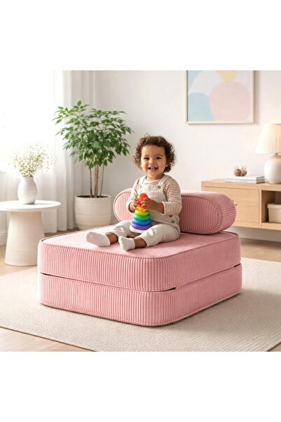 Puftic Solo Mat Modern Lüks Kadife Fitilli Berjer Katlanan Açılan Yatak