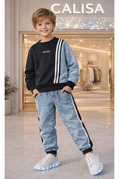 CALİSA Set elegant din 2 piese pentru băieți |   Set de hanorac și pantaloni ...