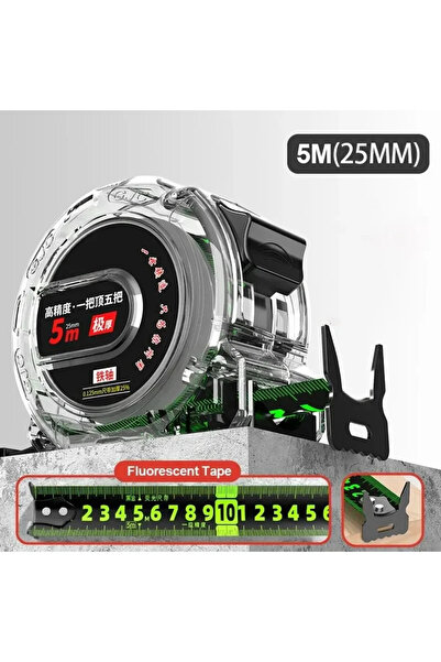 Choice شريط قياس متري 5 أمتار × 25 ملم (5/7.5/10 أمتار) ذاتي اللصق، مصنوع من ...