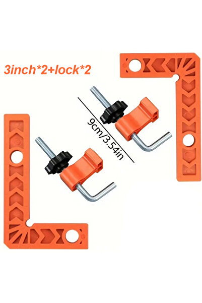 Choice مجموعتان من مساطر تحديد المواقع بزاوية قائمة، مقاس 3/4/6 بوصة، 3 بوصات...