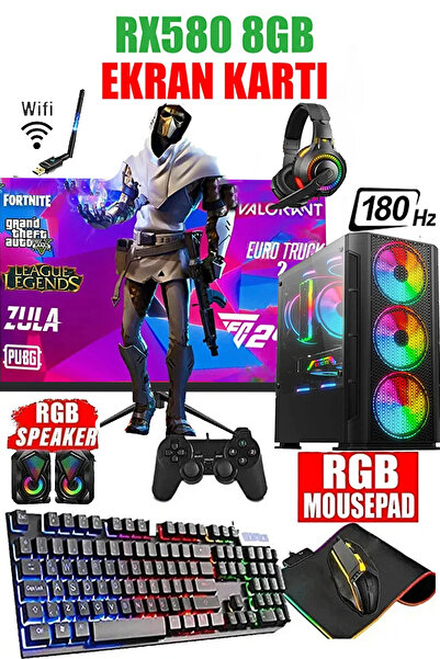 Dmc 169x(PUBG,GTA 5) I7 4770,16GB RAM,512GB SSD,RTX3050,24''180hz Oyuncu Masa...