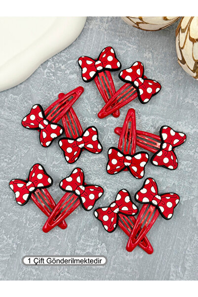 Minnie Mouse Bowknot Snap Buckle 1 Pair