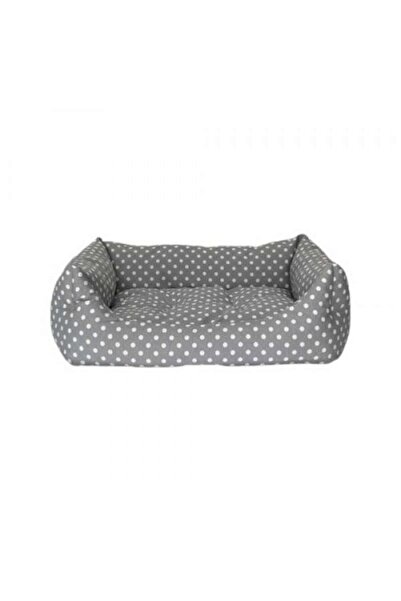Pet Comfort Uniform Gri Puantiyeli Köpek Yatağı M 60x70cm 451121