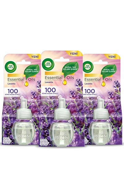 Delixa Air Wick Elektrikli Oda Kokusu Yedek Şişe, Lavanta (1 x 3 Adet)
