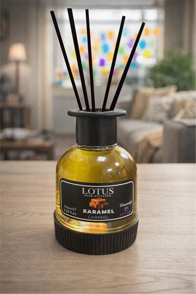 PROMOSYONİK Caramel Çubuklu Oda Kokusu 110 ml Reed Diffuser Ortam Kokusu