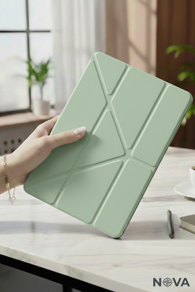 cepmoda iPad "Air 11 - m2/m3 (11 inç) 4/5/6. Nesil" Kalem Bölmeli Standlı Uyk...