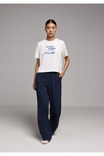 Colin's Pantaloni de damă cu talie înaltă și picioare largi, cu croiala norma...