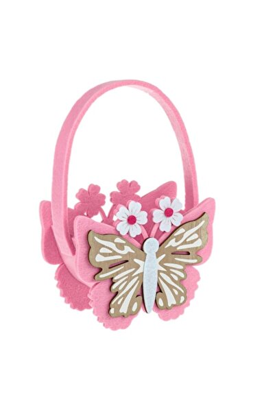 OEM Decorative Easter Basket with Butterfly Handle