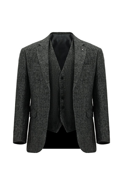 Kiğılı 7 Drop Slim Fit Wool Combination Vest Suit
