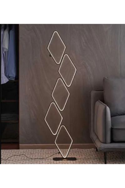 Generic مصباح أرضي LED بتصميم هندسي عصري