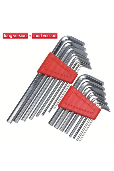 Choice1 1 small and 1 large 8pcs Allen Wrench Metric Wrench Inch Wrench L Wre...