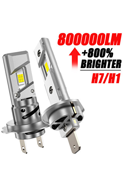 Choice مصباحان أماميان LED من نوع H1 مع مروحة يحافظ على البرودة ، بقوة إضاءة ...