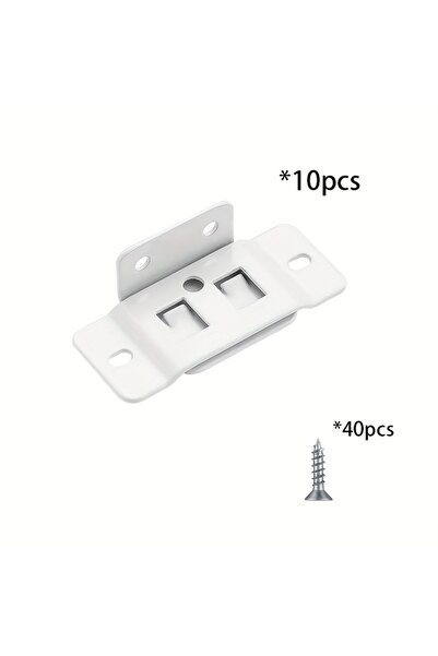Choice 10 قطع من الأقواس المعدنية البيضاء شديدة التحمل على شكل حرف L - زاوية ...