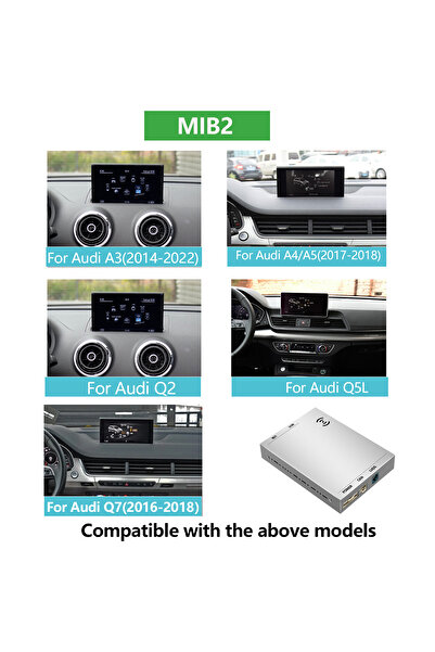 Choice نظام MIB2 AUTOABC واجهة CarPlay وAndroid Auto اللاسلكية لسيارات أودي A...