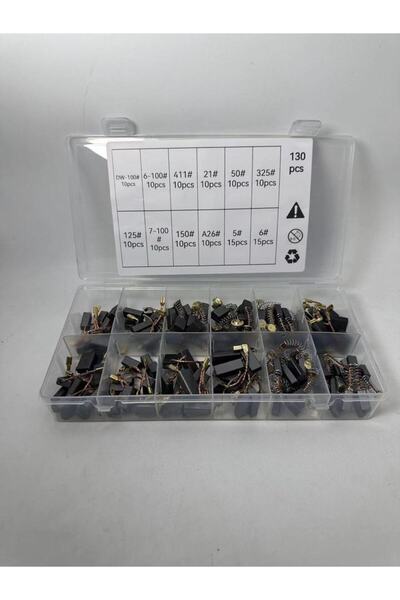 Choice مجموعة فرش كربونية جديدة تمامًا مكونة من 130 قطعة، بـ 12 مواصفات - معد...