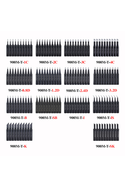 Choice5 مجموعة رؤوس لحام سوداء خالية من الرصاص، 10 قطع، 900M-T، رؤوس لحام لـ 9