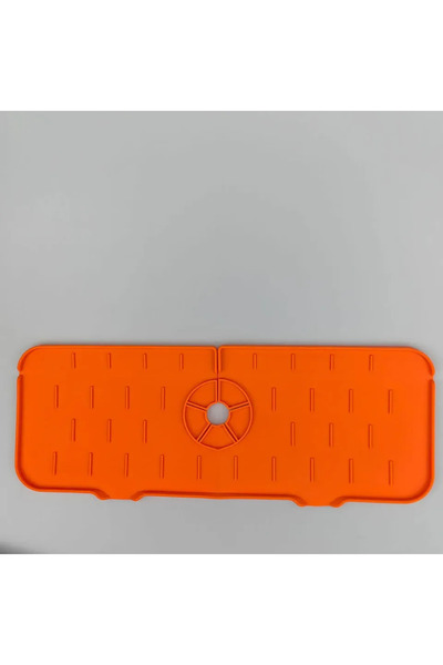 Choice حصيرة سيليكون برتقالية، صنبور فاخر، ملحق مطبخ، رف إسفنجي للأجهزة المنز...