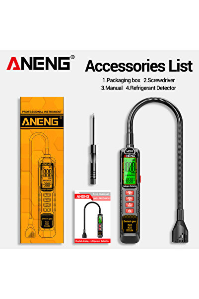 ANENG جهاز كشف تسرب غاز التبريد HD01، جهاز احترافي لكشف تسرب غاز التبريد في ا...