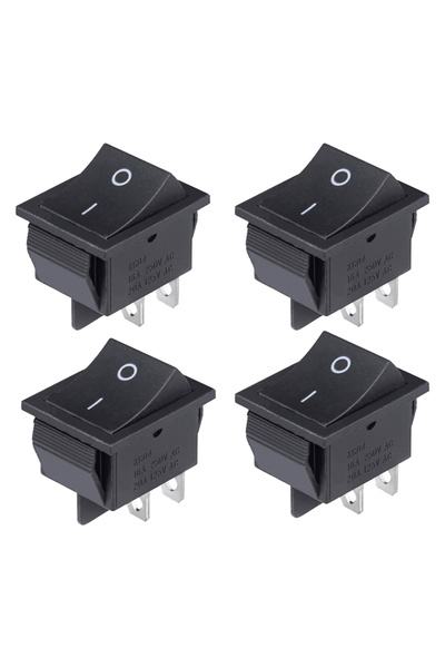 Choice 4 قطع 8 قطع مفتاح هزاز DPST 40 أمبير 12 فولت تيار مستمر، 4 دبابيس، مفت...