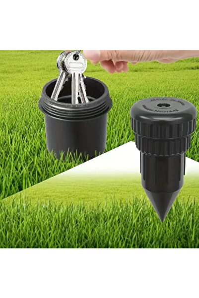 Choice black Garden Key Hider, Realistic Underground Watering Can Key Safe, N...