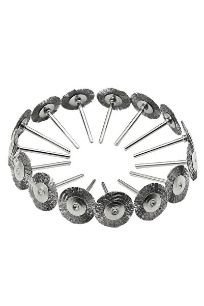 Choice 10 قطع من عجلات فرشاة سلكية على شكل حرف T مصنوعة من الفولاذ المقاوم لل...