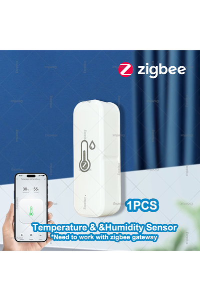 Choice مستشعر ذكي واحد لقياس درجة الحرارة والرطوبة بتقنية Zigbee، مقياس حرارة...