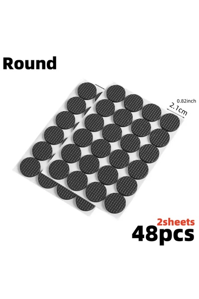 Choice 4mm S Round 48pcs 12/180pcs Seat Furniture Silent Pads Table Chair Foo...
