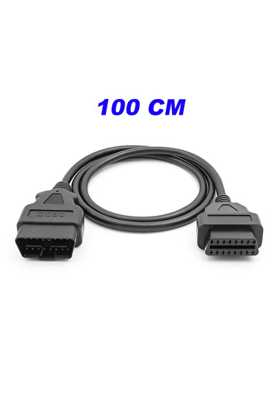 Choice كابل تمديد OBD2 بطول 100 سم، ذو 16 سنًا، ذكر إلى أنثى، لجميع أجهزة فحص...