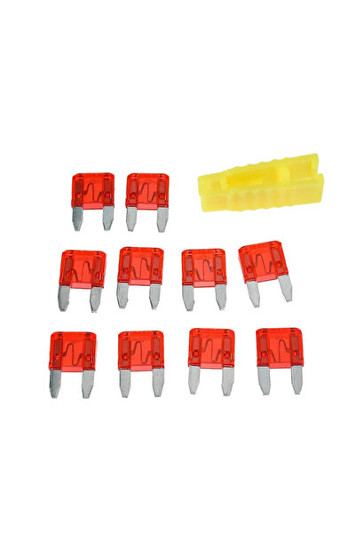 Choice 10A 10PCS Small Blade Insert Fuse Kit 5A 7.5A 10A 15A 20A 25A 30A 35A ...