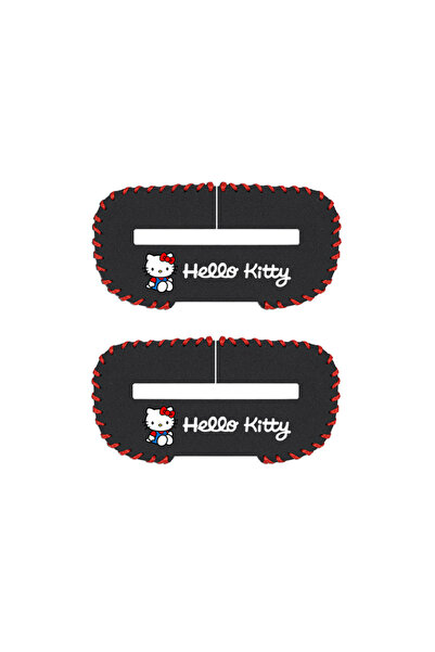 choice2 ريد لاين-أ - قطعتان من غطاء حماية من جلد الغزال لقابس حزام أمان السيا...