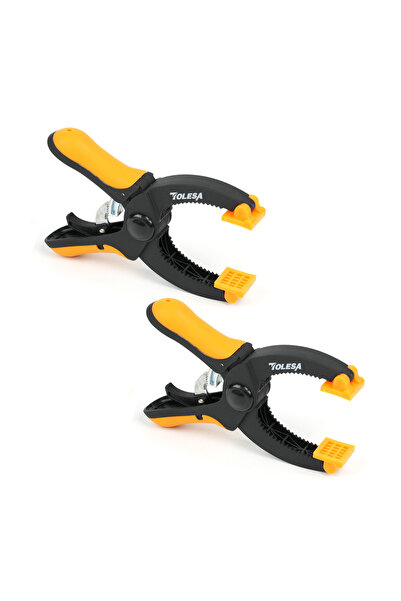 Choice 5 inches TOLESA 2PCS 5inch Ratcheting Hand Clamps Set,with Dual swivel...