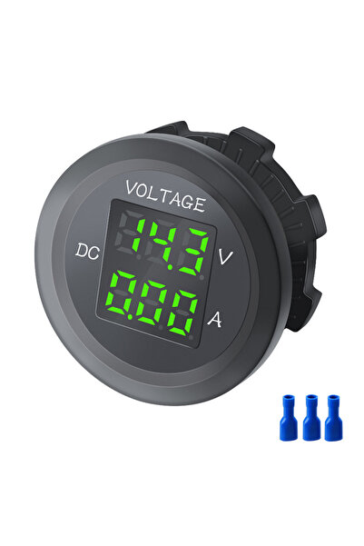 choice2 مقياس فولتميتر رقمي ثلاثي الأرقام بلوحة LED دائرية، مقاوم للماء، يعمل...