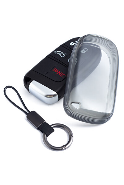 Choice4 حافظة مفاتيح رفيعة للسيارة، مزودة بحلقة مفاتيح، مناسبة لسيارات جيب ري...