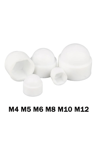 Choice9 أغطية سداسية بيضاء M8، 20 قطعة، 10/20 قطعة، غطاء بلاستيكي للحماية، بر...