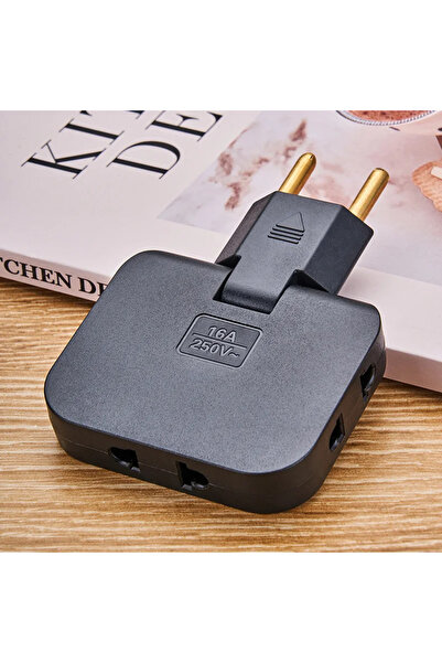 Choice Black plug EU 1pcs Mini 3-in-1 ultra-thin EU plug wireless adapter soc...