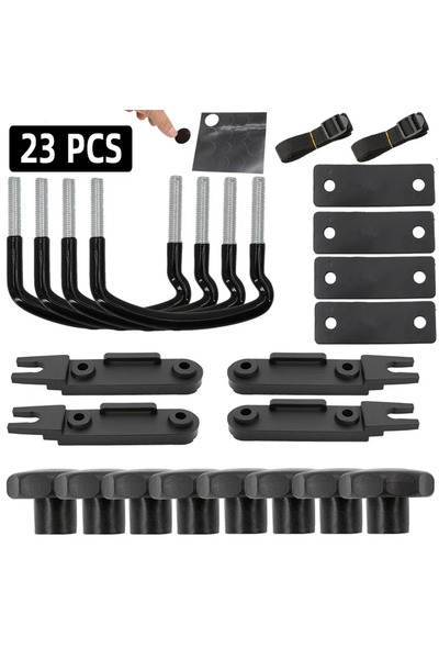 Choice طقم تثبيت صندوق السقف العالمي شديد التحمل مكون من 23 قطعة من مسامير U ...