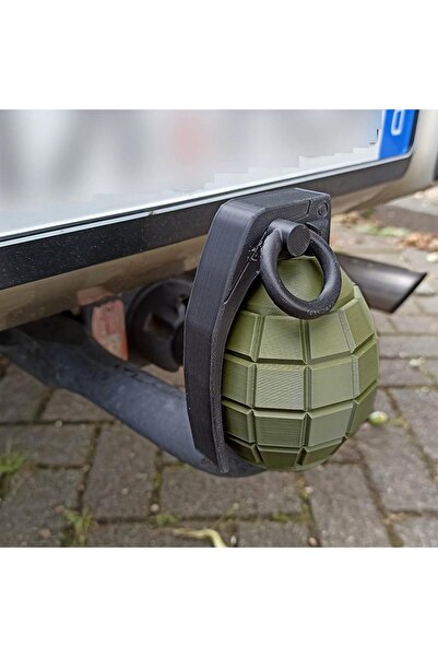 Choice1 green Grenade-Shape Trailer Cover Funny Cover Cap for Trailer Couplin...