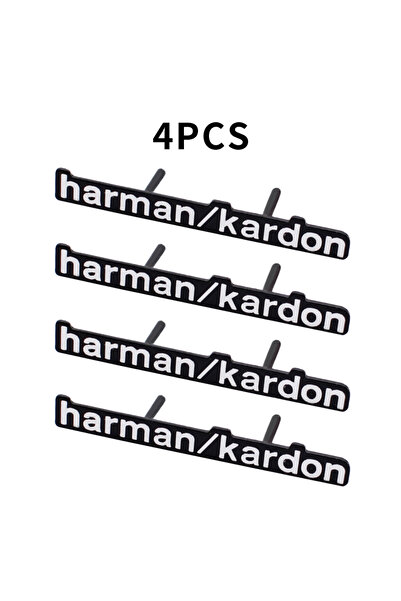 Peugeot 4 قطع من ملصقات هارمان كاردون ثلاثية الأبعاد المصنوعة من الألومنيوم ل...