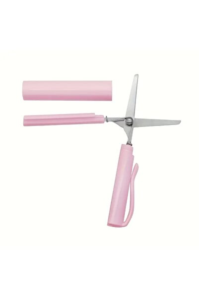 Choice3 1pc 10cm-14.9cm Pink 1pc Durable Stainless Steel Portable Scissors - ...