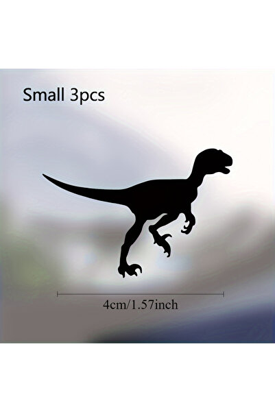 Choice Length 4CM LK-KLJY-3PCS-G Dinosaur Silhouette Car Stickers Waterproof ...