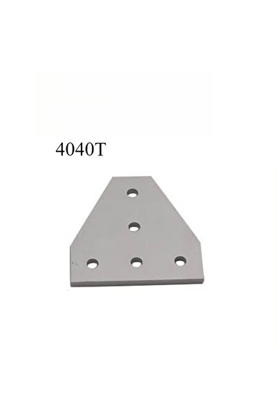Choice11 4040T-Silver قطعة واحدة، دعامة زاوية ولوحة توصيل من النوع T/L بـ 5 ف...
