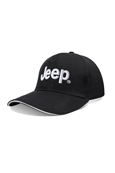 Choice1 1pcs-Black JEEP Logo Hat Sun Protection Wide Brimmed Duckbill Hat Bas...