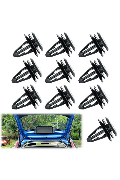 Choice 10 Pcs Rear Boot Load Cover Parcel Shelf String Cord Clips Retainer Fo...