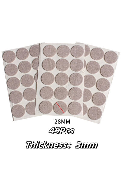 Choice A-Round-45Pcs 3-128Pcs Felt Chair Leg Pads 3/5mm Thick Floor Scratch P...