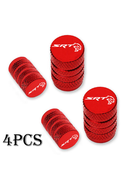 Choice7 أغطية صمامات إطارات سيارات SRT، مقاومة للماء والغبار، مناسبة لسيارات ...