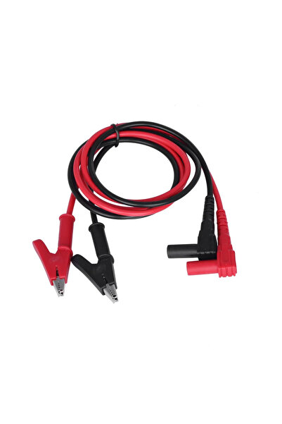 Choice كابل اختبار 20 أمبير 90 سم بمشبك تمساح إلى قابس موزة، موصل مزدوج بمسبا...