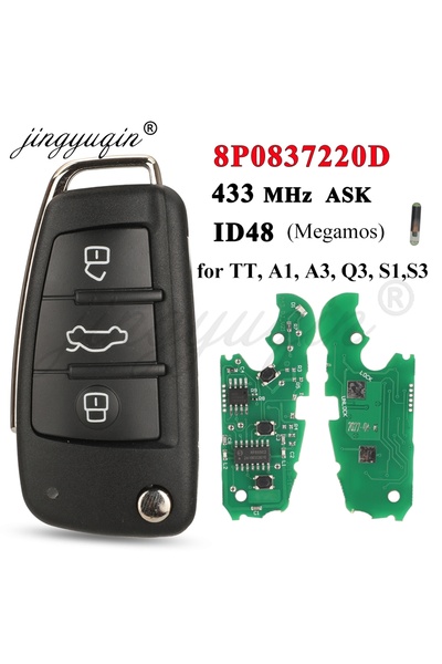 Choice لوحة دائرة كهربائية واحدة jingyuqin 8P0837220D مفتاح سيارة عن بعد لأود...